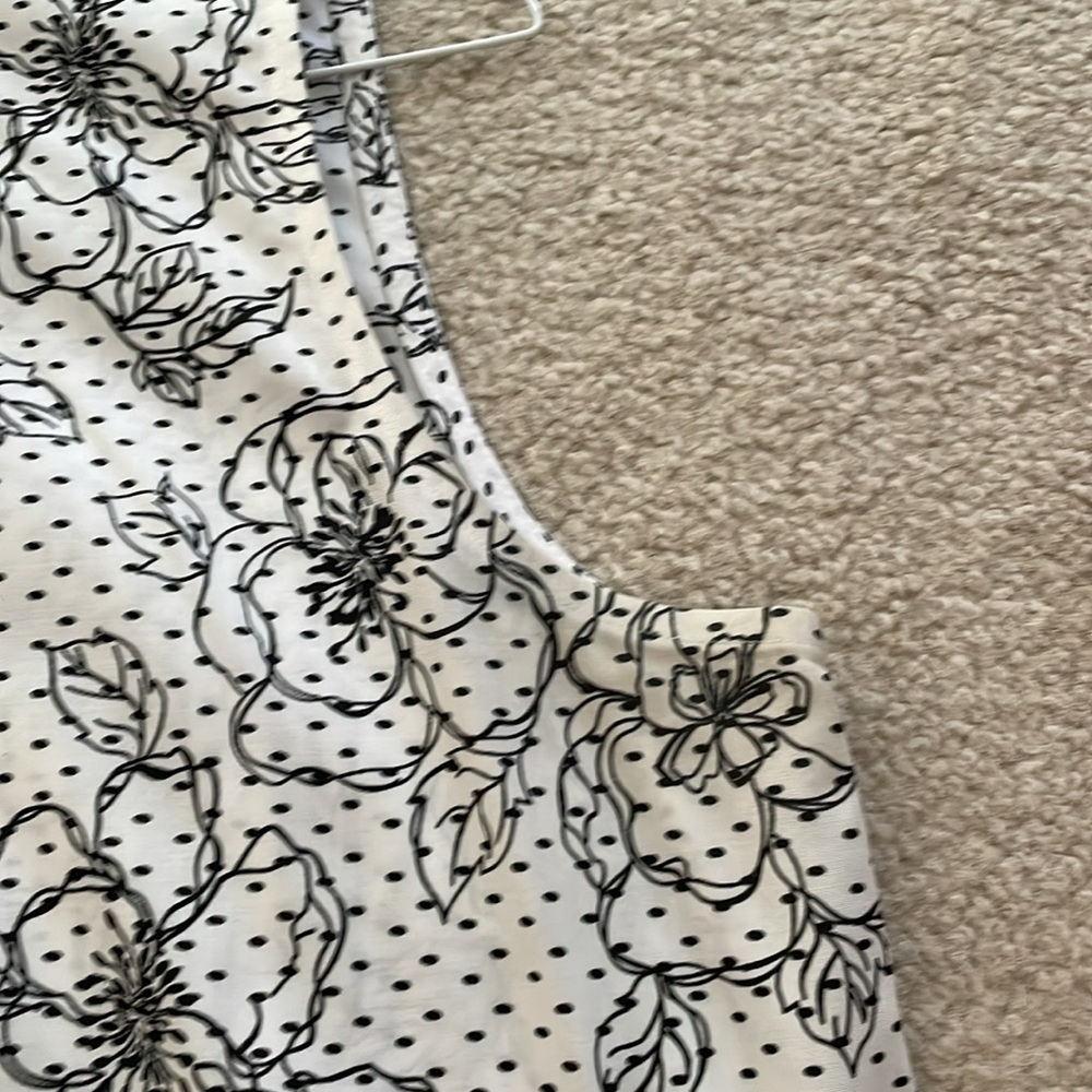 Talbots Sleeveless Floral Pattern Button Down Shi… - image 8